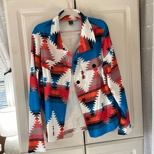 Pretty Aztec print lightweight jacket